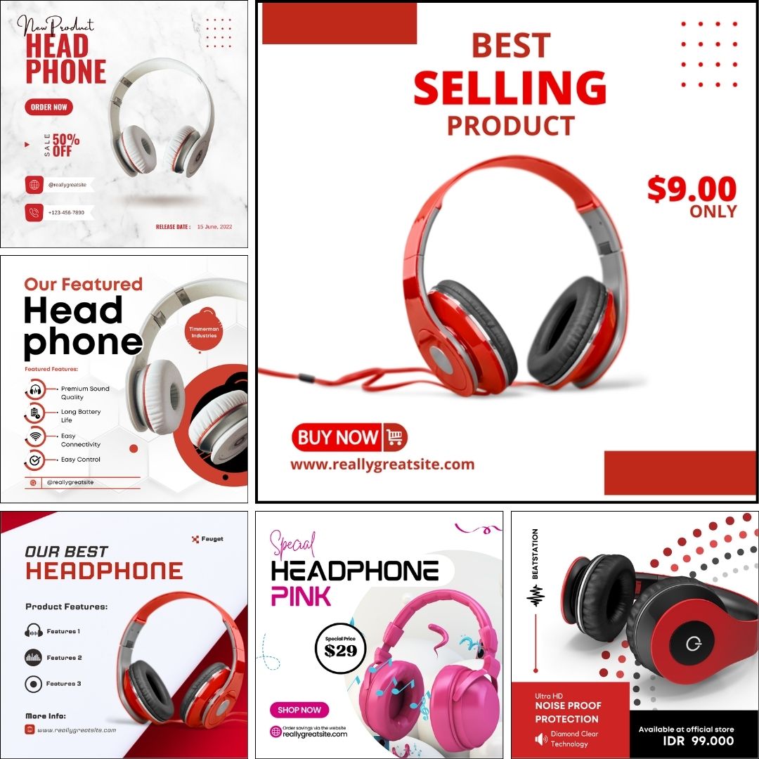 Headphone Product Sales Images