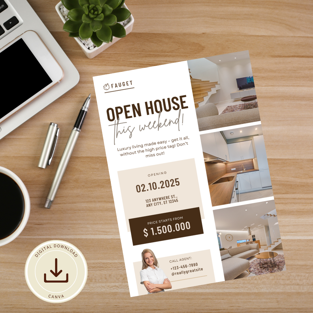 real estate flyers open house