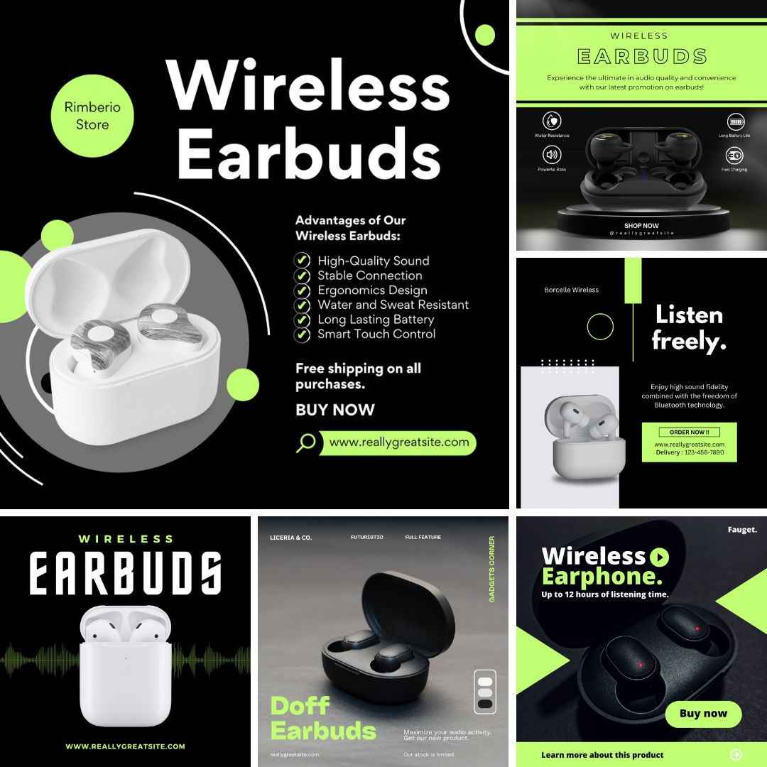 Wireless Earbuds Product Sales Images