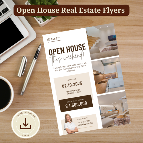 real estate flyers open house