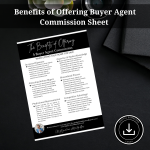 Benefits of Offering Buyer Agent Commission Sheet – Editable Canva Brochure Template