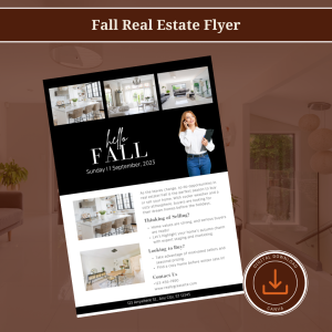 Fall Real Estate Flyer – Editable Canva Template