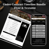 Under Contract Timeline – Editable Real Estate Canva Brochure