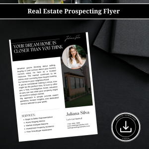 Real Estate Prospecting Flyer – Editable Canva Template