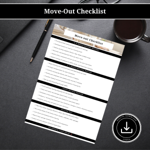 Move-Out Checklist – Editable Real Estate Canva Brochure