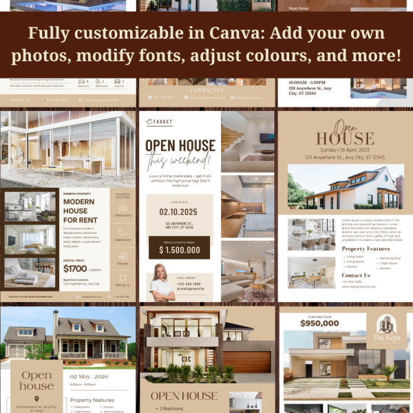 Real Estate Flyers Open House