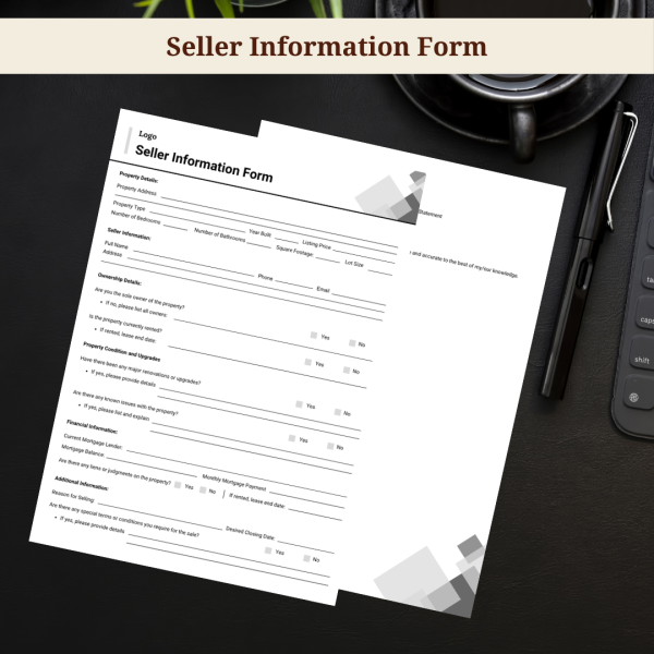 Seller Information Form Template for Real Estate