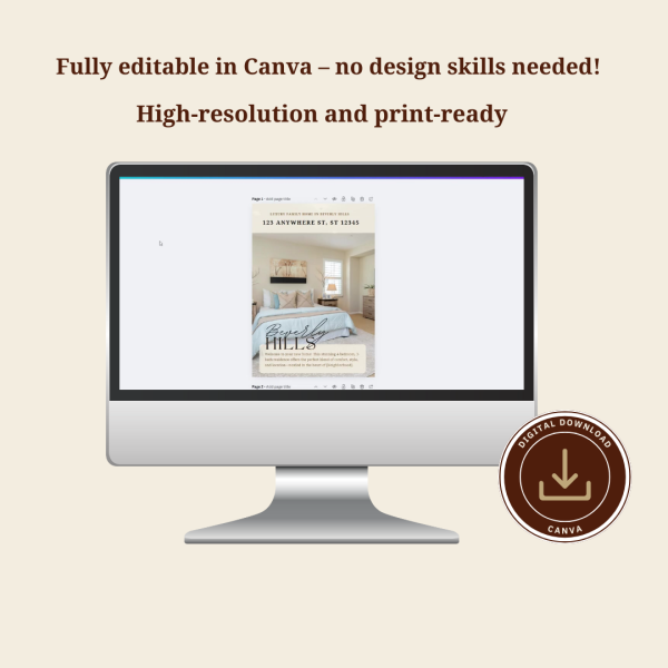Property Brochure Template for Real Estate Agents