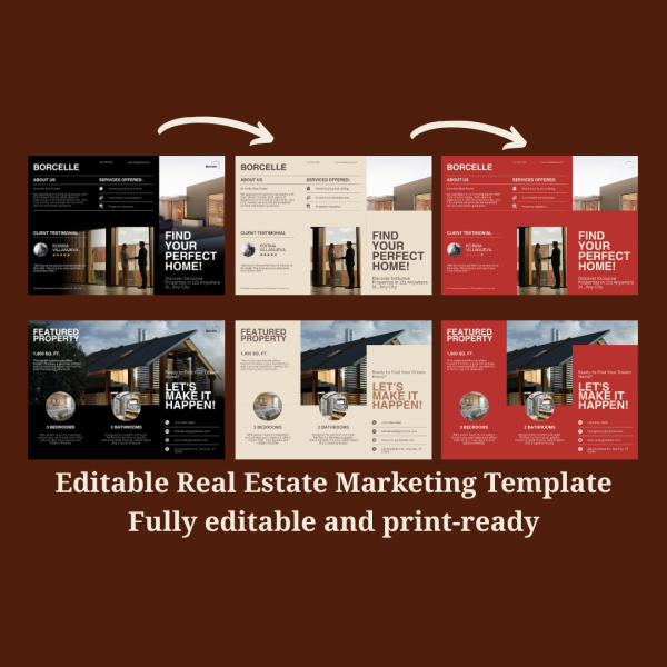 Modern House For Sale Brochure Template