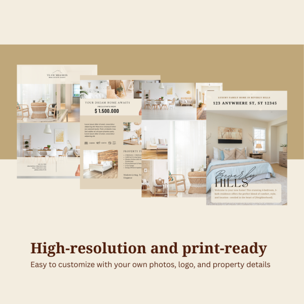 Property Brochure Template for Real Estate Agents