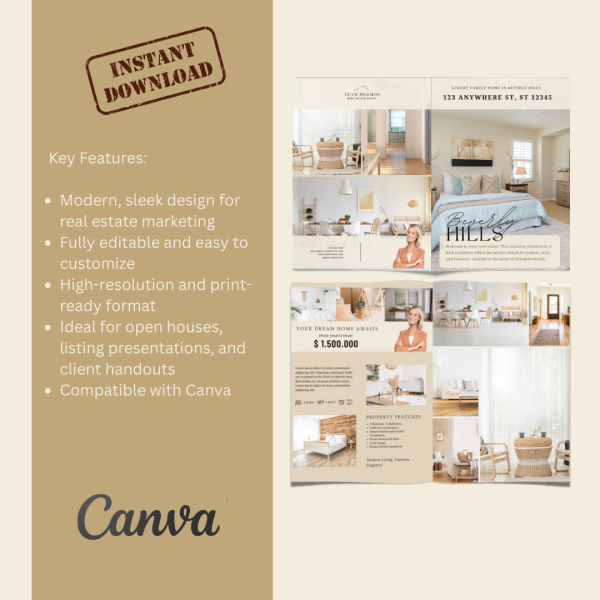 Property Brochure Template for Real Estate Agents