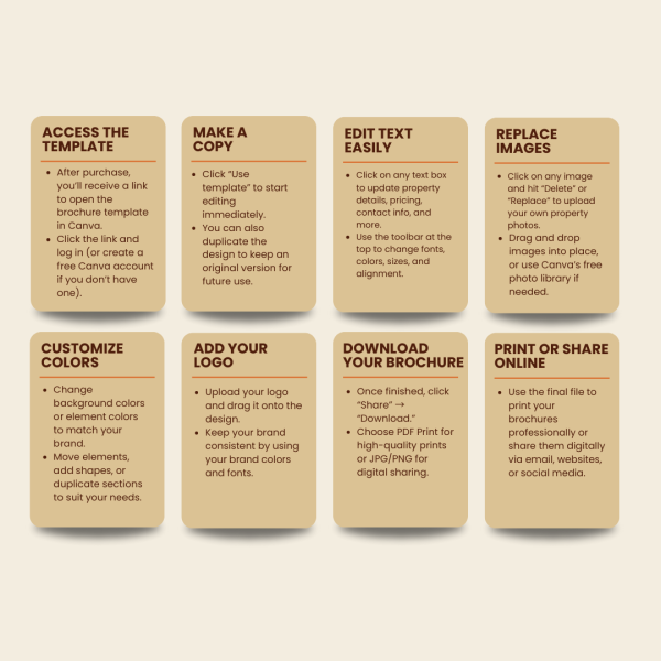 Property Brochure Template for Real Estate Agents