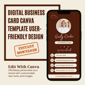 Digital Business Card Canva Template