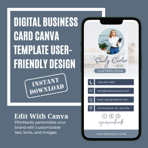 Digital Business Card Canva Template