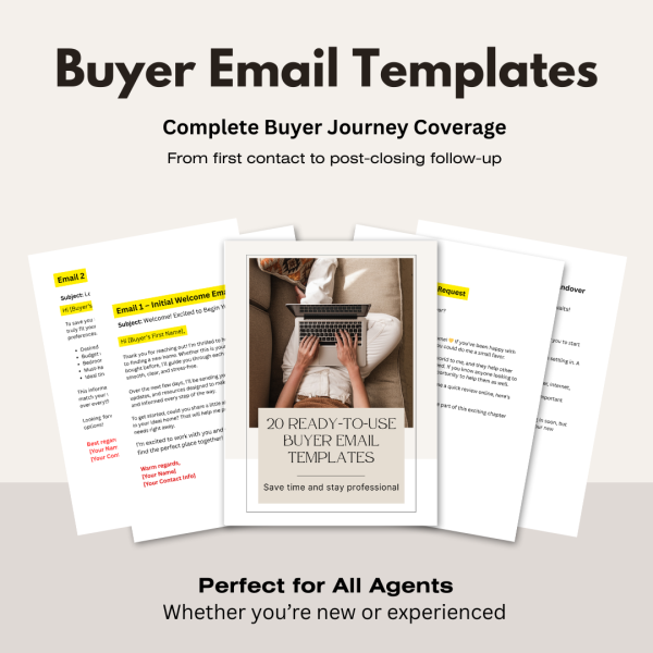 20 Buyer Email Templates for Real Estate Agents