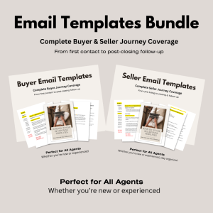 20 Seller & 20 Buyer Email Template bundle