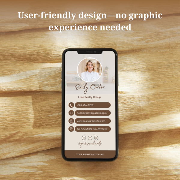 Digital Business Card Canva Template