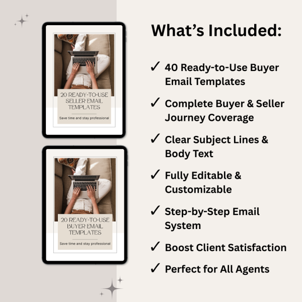 40 Real Estate Email Templates Bundle | Buyer & Seller