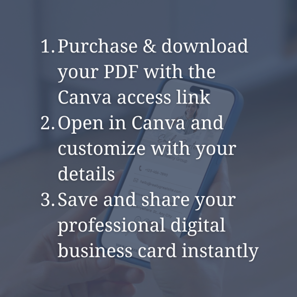 Digital Business Card Canva Template