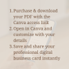 Digital Business Card Canva Template