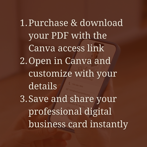 Digital Business Card Canva Template