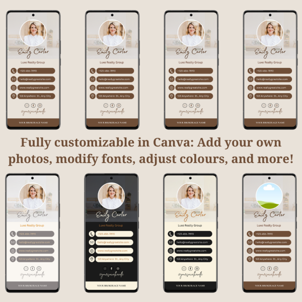 Digital Business Card Canva Template