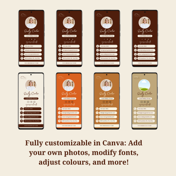 Digital Business Card Canva Template