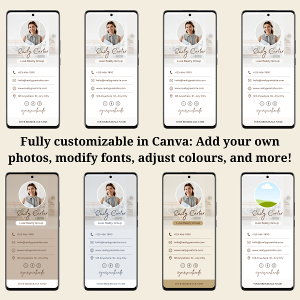 Digital Business Card Canva Template