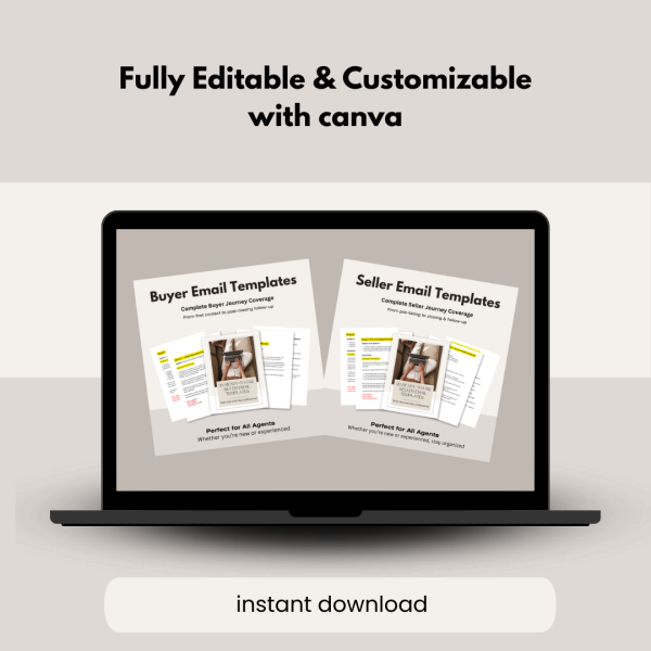 40 Real Estate Email Templates Bundle | Buyer & Seller