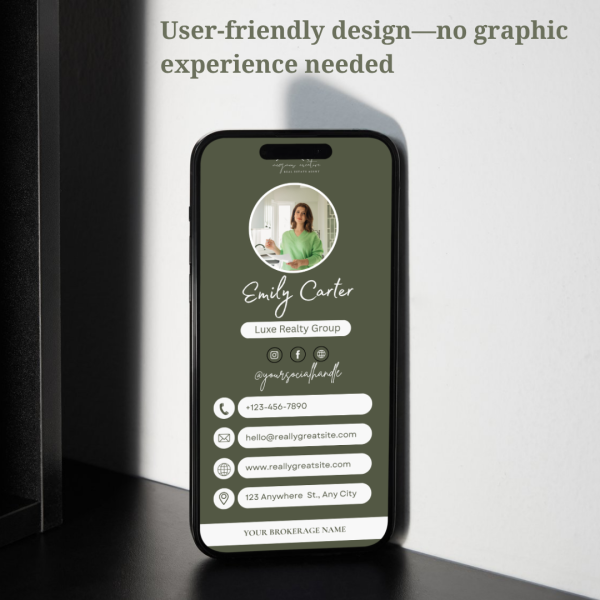 Digital Business Card Canva Template