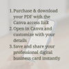 Digital Business Card Canva Template
