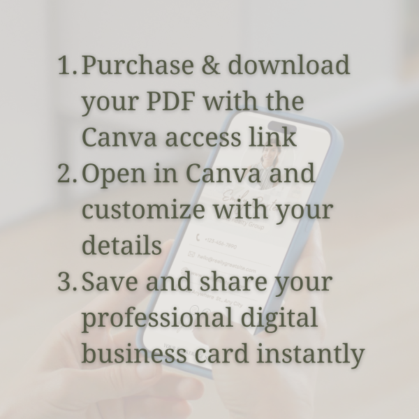Digital Business Card Canva Template