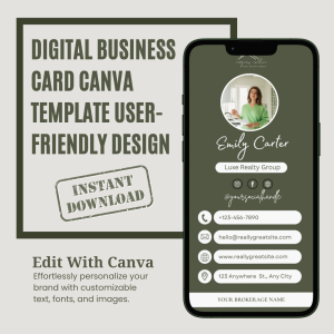 Digital Business Card Canva Template