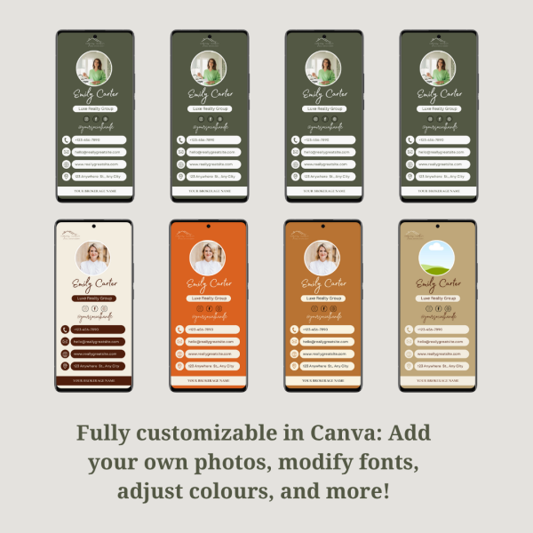 Digital Business Card Canva Template
