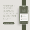 Minimalist Modern Business Contact Us Instagram Story
