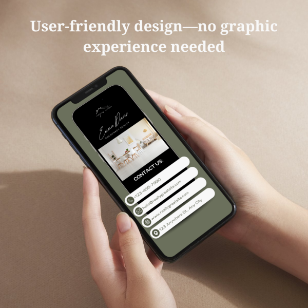Minimalist Modern Business Contact Us Instagram Story