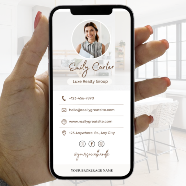 Digital Business Card Canva Template