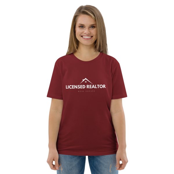 Unisex organic cotton t-shirt | Licensed Realtor