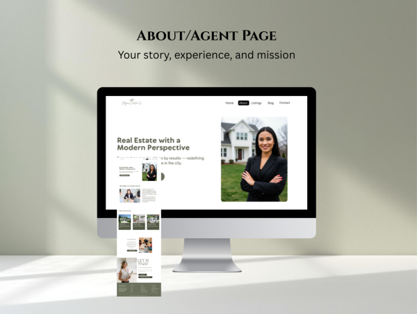 Modern Real Estate Agent Website Template