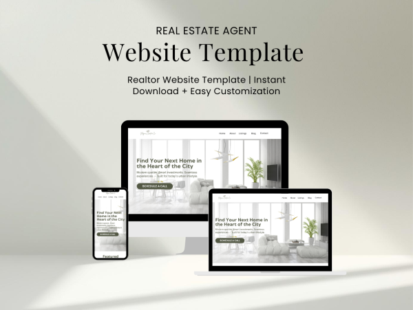 Modern Real Estate Agent Website Template