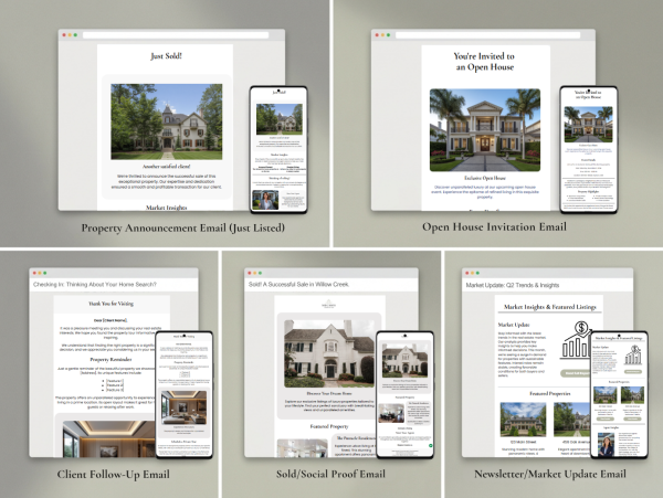 2 Real Estate Email Templates