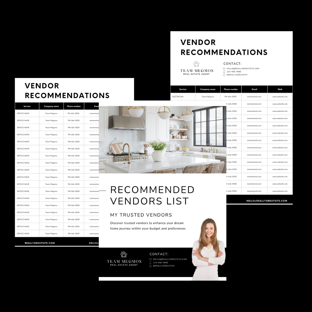 Recommended Vendors List